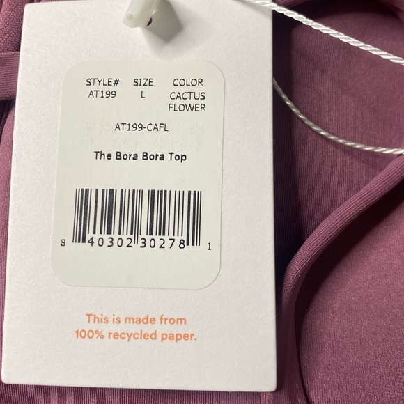 NWT Andie Swim The Bora Bora Top in Cactus Flower Size L UPF 50+ Sun Protection - Picture 9 of 9